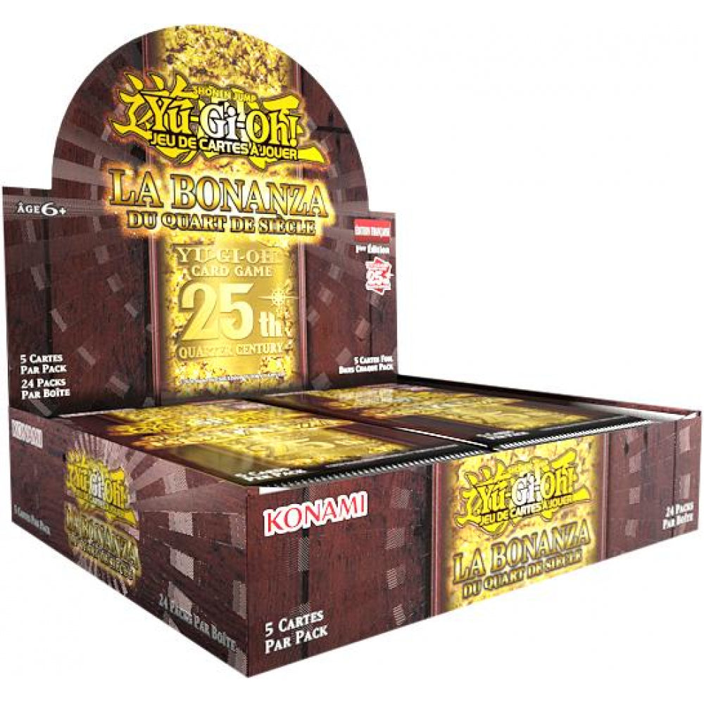 Jeu De Cartes Yu-Gi-Oh - Boîte de 24 Booster (Scellés) La Bonanza du Quart de Siècle