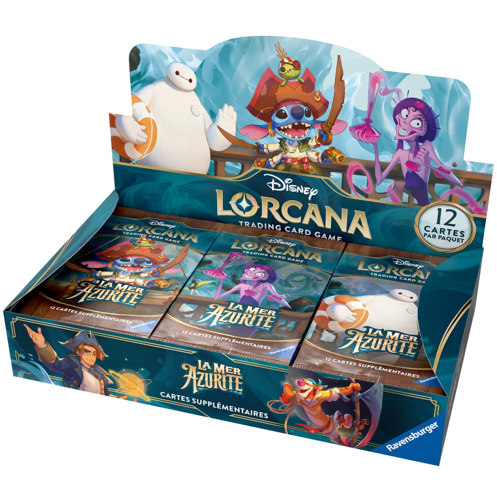 Jeu de Cartes Lorcana - Display de 24 Boosters (Scellés) La Mer Azurite