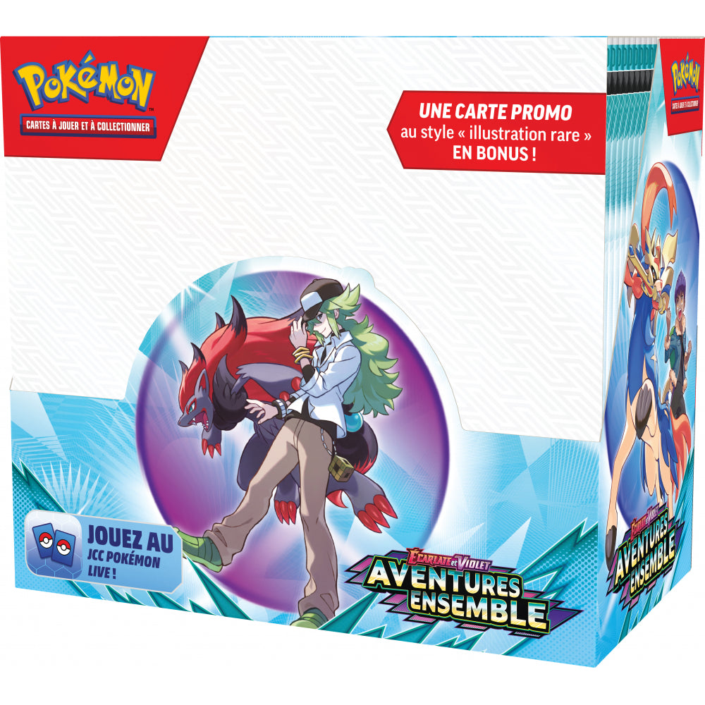Jeu de Cartes Pokémon - Display 36 boosters EV09 - Ecarlate et Violet - Aventures Ensemble (Avec Carte Promo) (Scellé)
