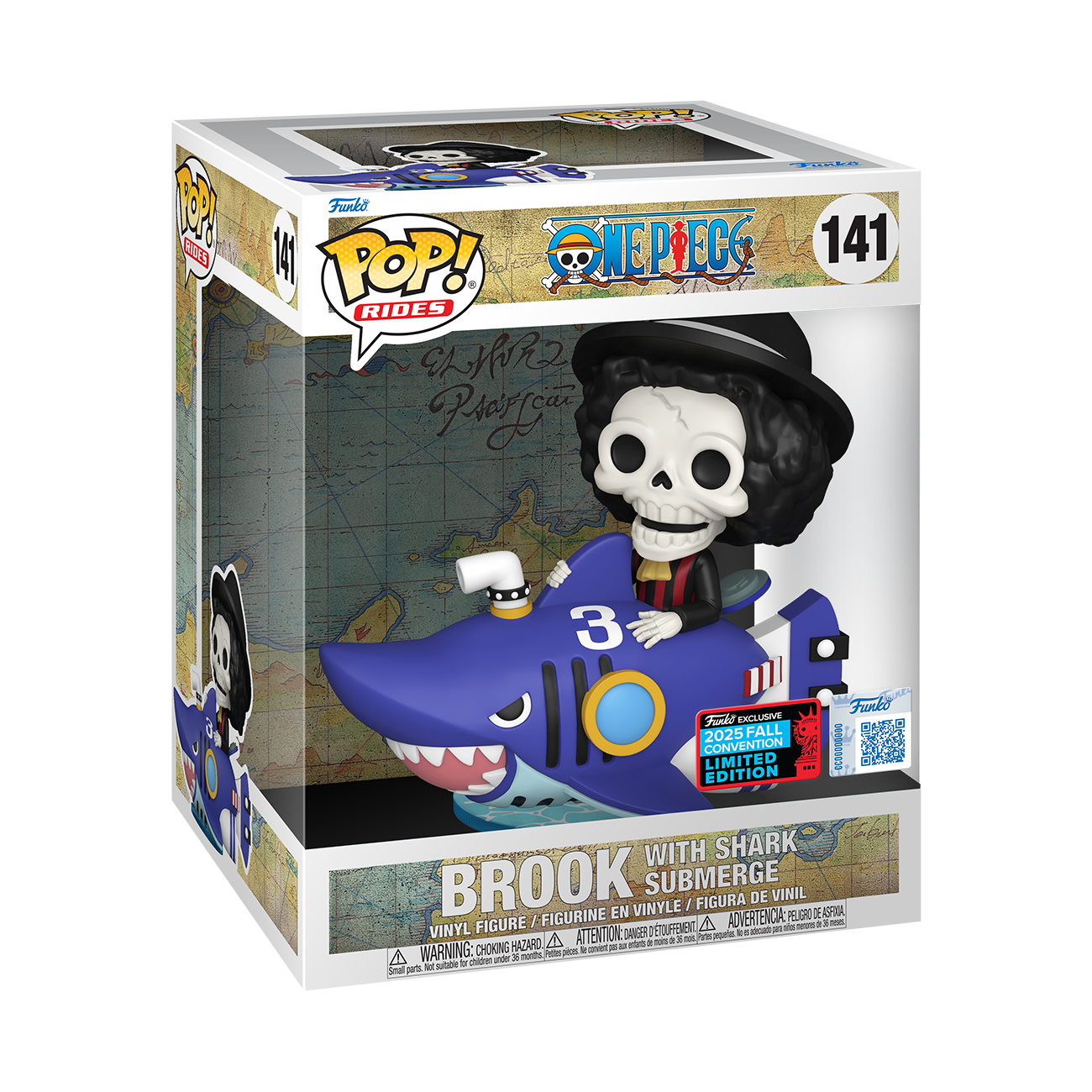 Funko POP One Piece - Brook Avec Le Sous-Marin Shark 141 Edition Limitée