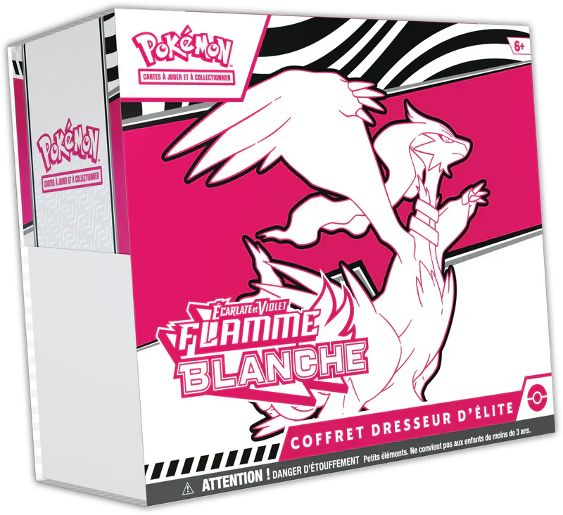 (Scellé) Jeu de cartes Pokémon - Elite Trainer Box Écarlate et Violet 10.5 – Flamme Blanche