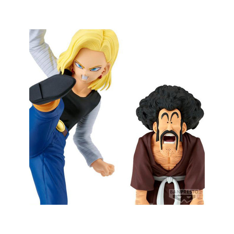 Figurine Dragon Ball Z - Android 18 & Mr. Satan Match Makers VS Mighty Mask