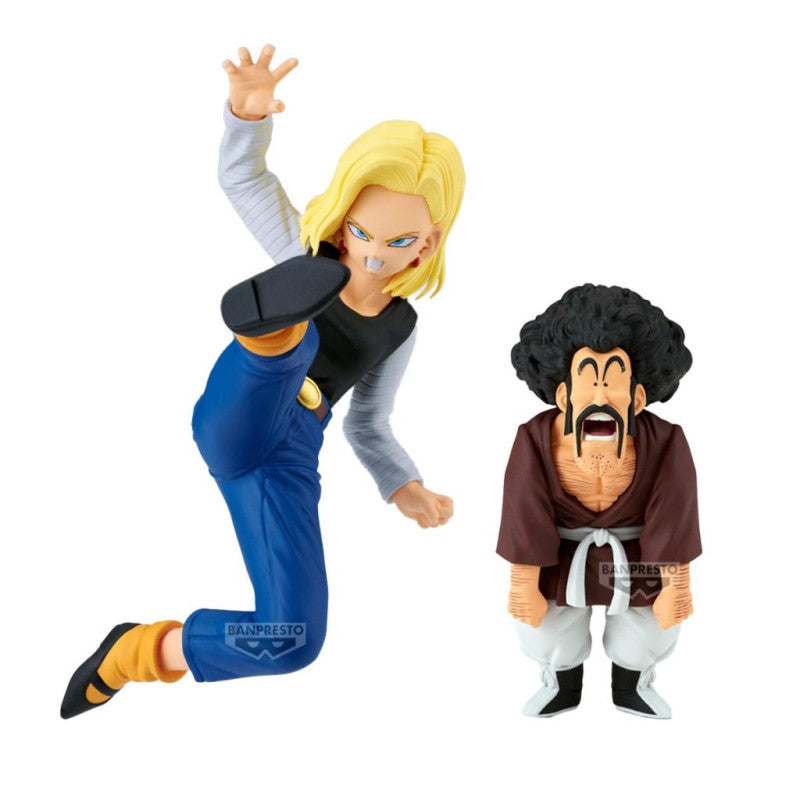 Figurine Dragon Ball Z - Android 18 & Mr. Satan Match Makers VS Mighty Mask