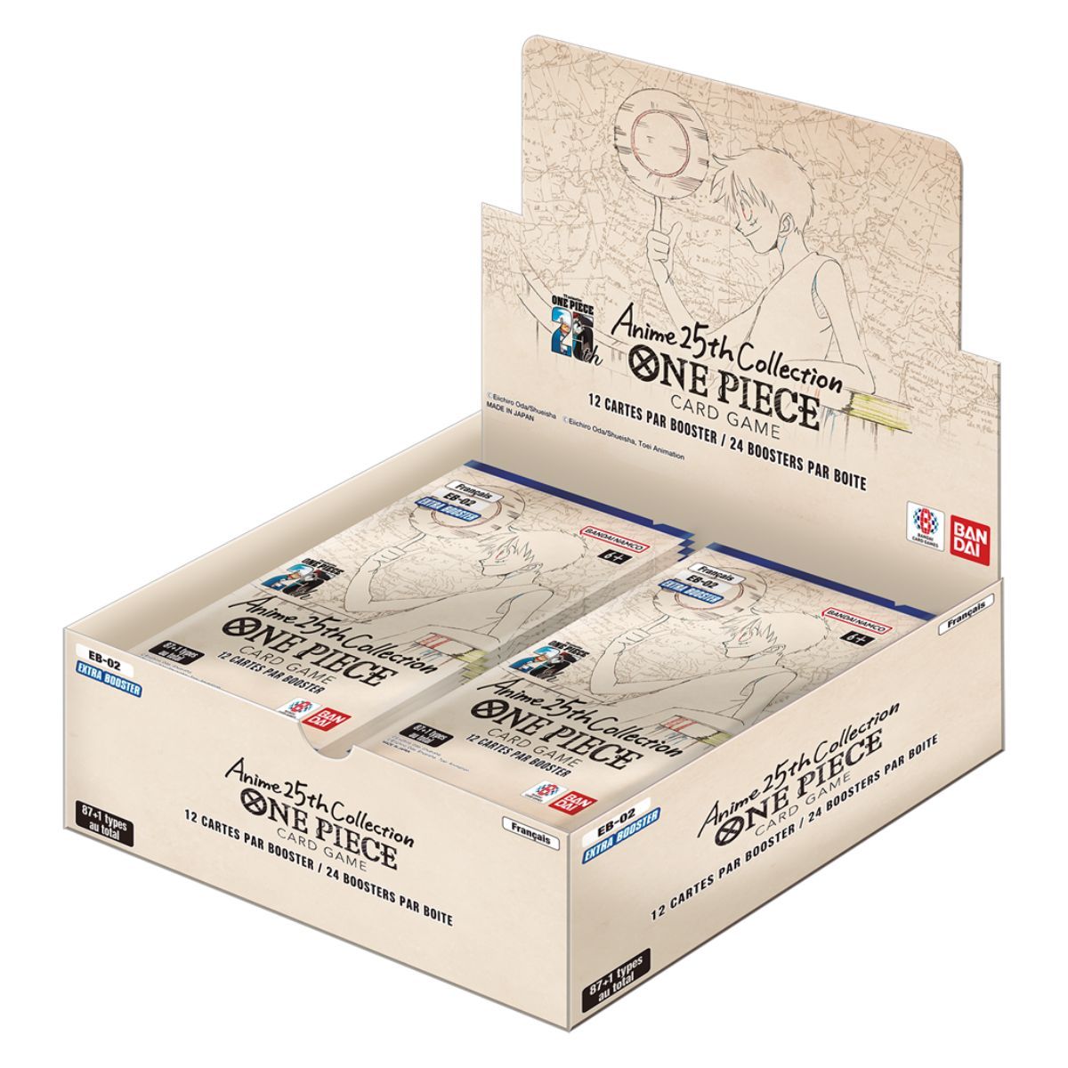 (Scellé) Jeu de Cartes One Piece - Display de 24 boosters EB-02 – Anime 25th Collection (FR)