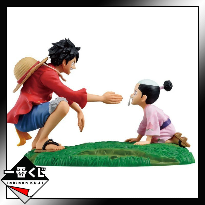 Figurine One Piece - Monkey D Luffy & Kozuki Momonosuke Ichiban Kuji One Piece New Dawn Revible Moment Prize C