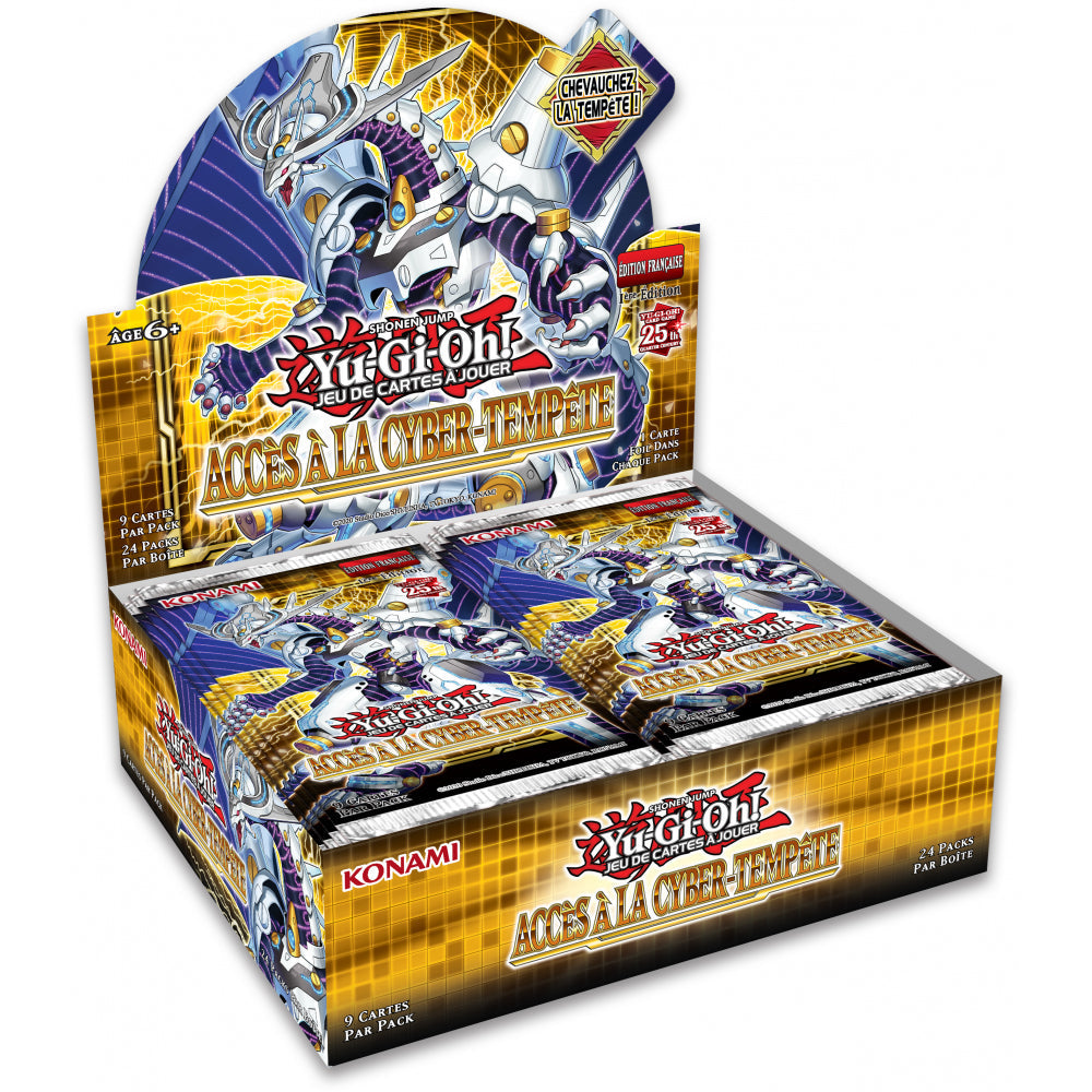 Jeu De Cartes Yu-Gi-Oh - Boîte de 24 Booster (Scellés) Accès à la Cyber-Tempête