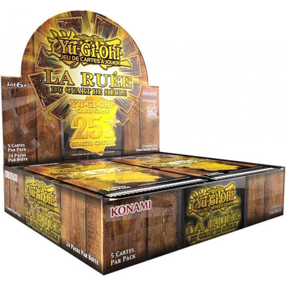 Jeu De Cartes Yu-Gi-Oh - Boîte de 24 Booster (Scellés) La Ruée du Quart de Siècle