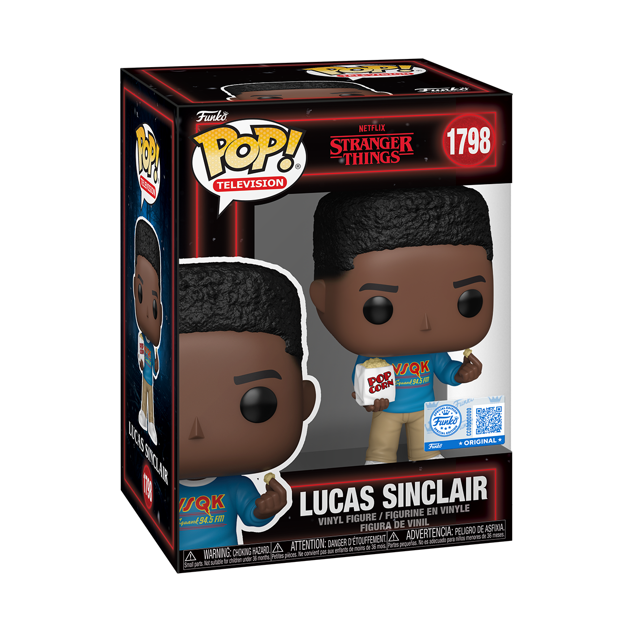 Funko POP Stranger Things - Lucas Sinclair Popcorn 1798