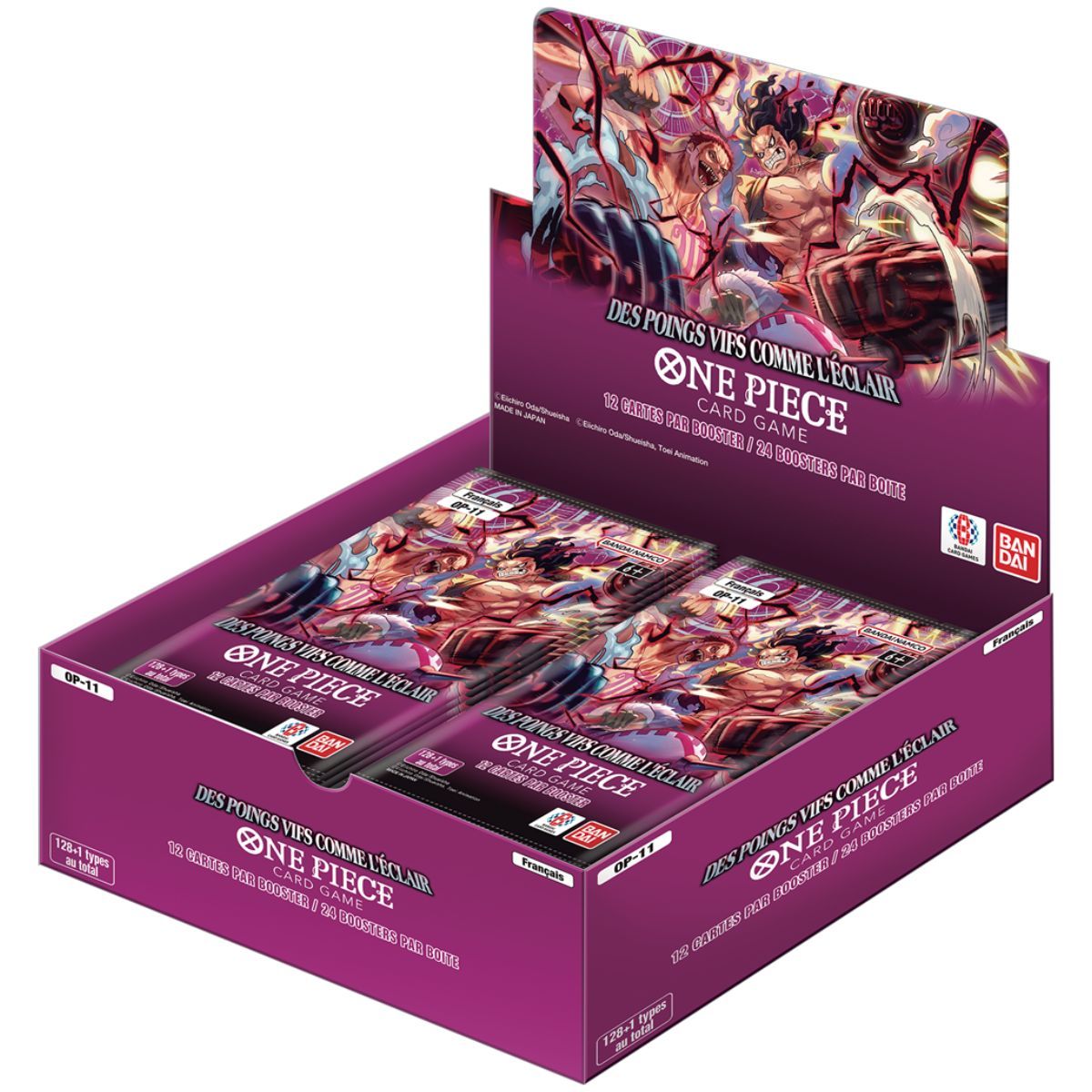 (Scellé) Jeu de Cartes One Piece - Display de 24 boosters OP-11 – Des Poings Vifs Comme l’Éclair (FR)